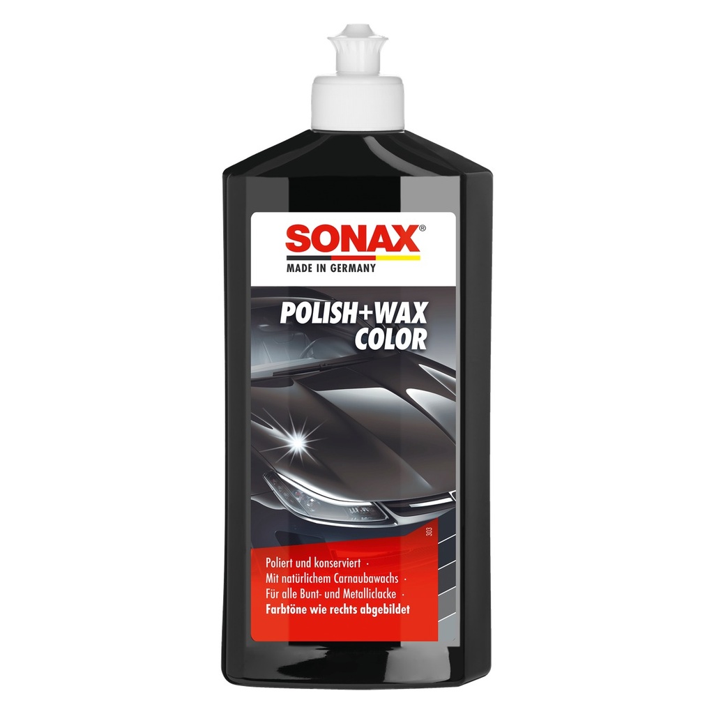 SONAX - Cera Polish + Wax NEGRO 500Ml