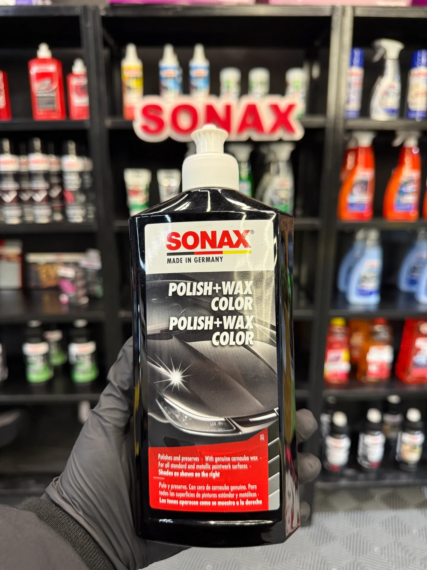SONAX - Cera Polish + Wax NEGRO 500Ml