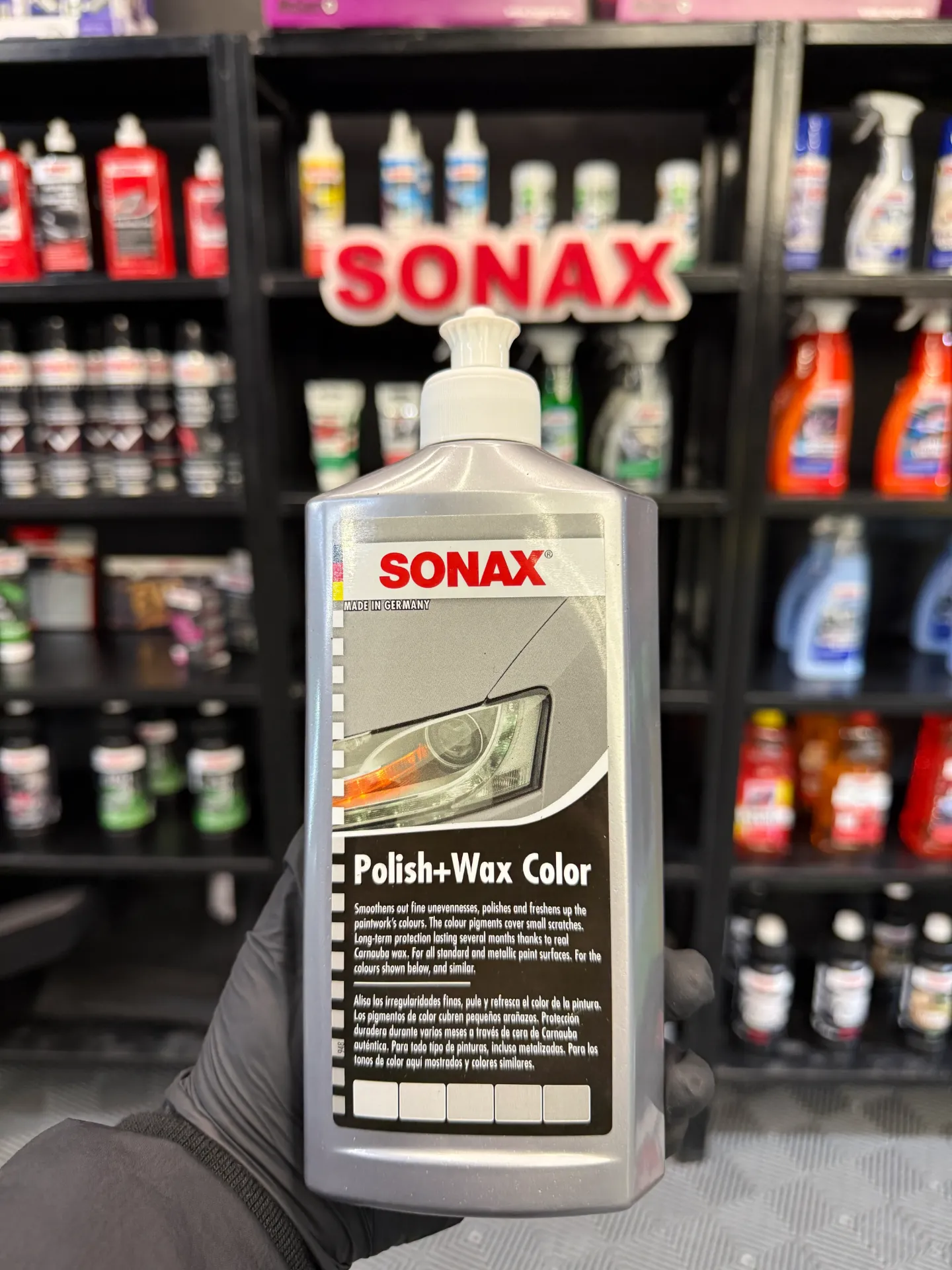 SONAX - Cera Polish + Wax GRIS 500Ml