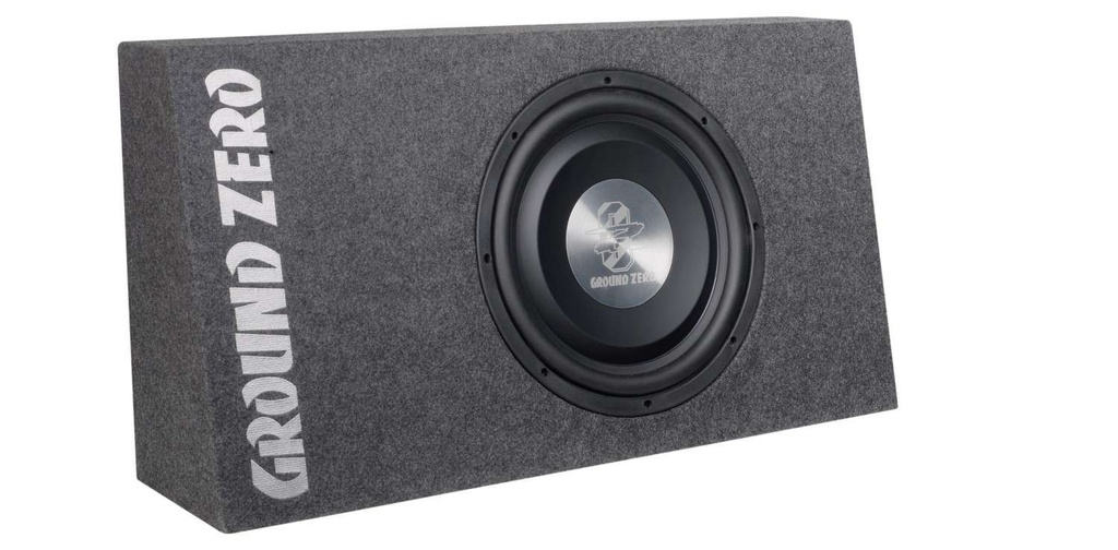 [2523] GROUND ZERO - SUBWOOFERS BOX - GZTB 120F - SLIM ENCLOSURE 12" ALUM 350/450RMS